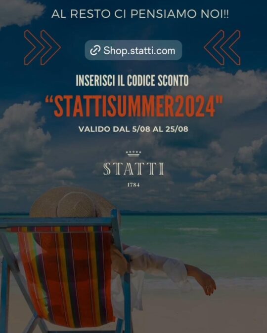 New discount code Statti Shop